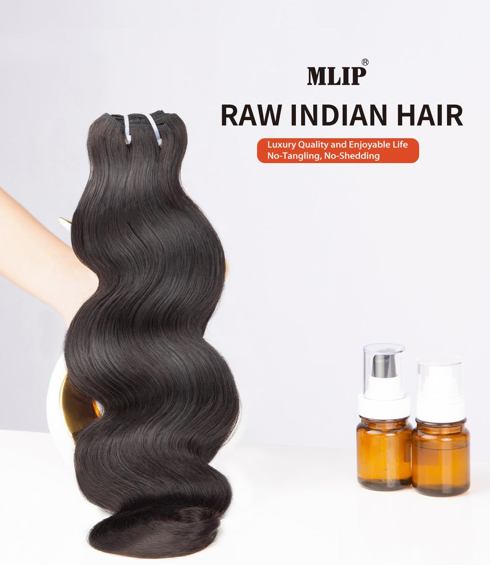 MLIP Raw Indian hair bundles gift-ready packaging for holidays or special occasions.