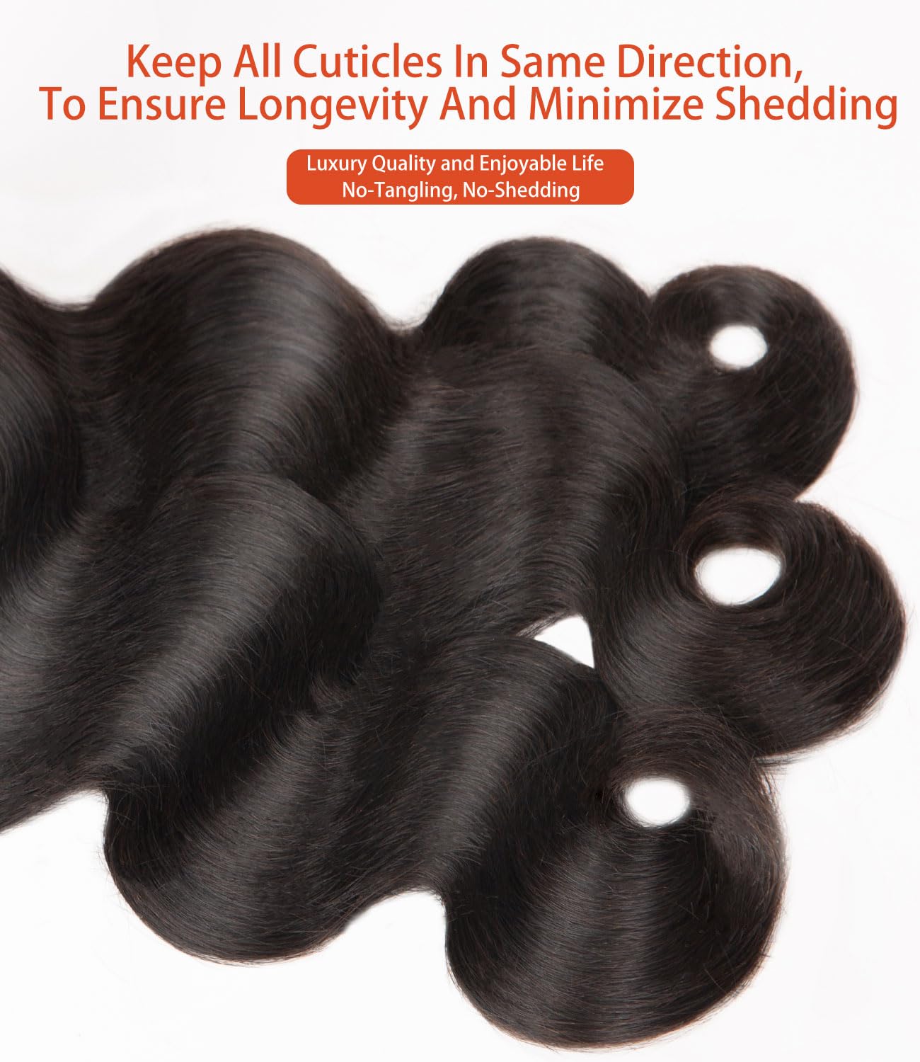 MLIP Raw Indian hair bundles shine and softness after washing demonstrates easy maintenance.