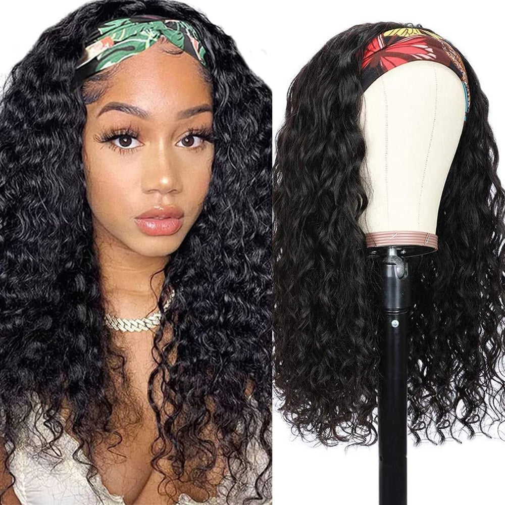 mmiqus 22-inch water wave wig front view for easy daily wear