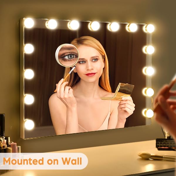 M MIVONDA Hollywood vanity mirror smart touch controls for easy brightness adjustment