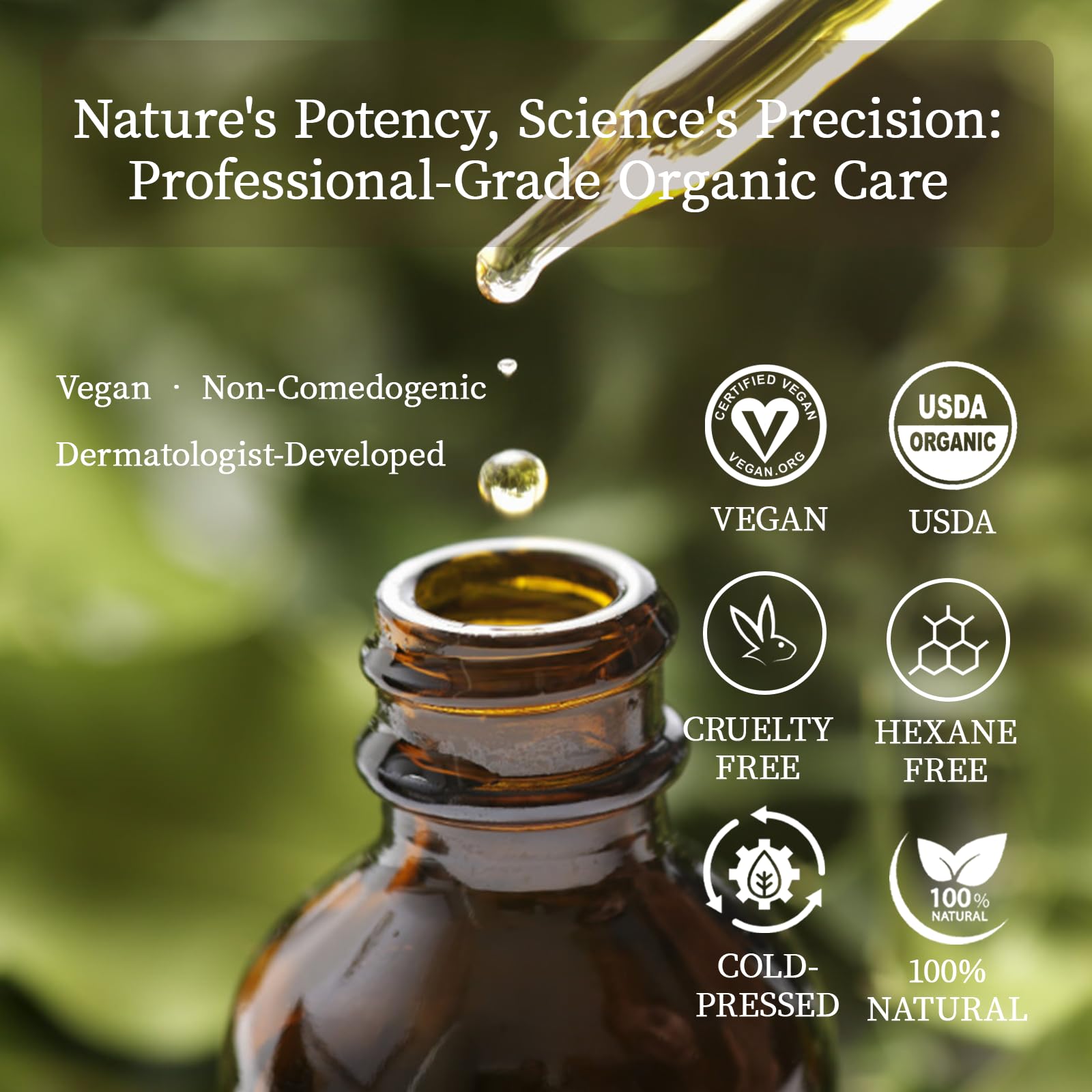 MMPANG amber glass packaging protects potency during storage.