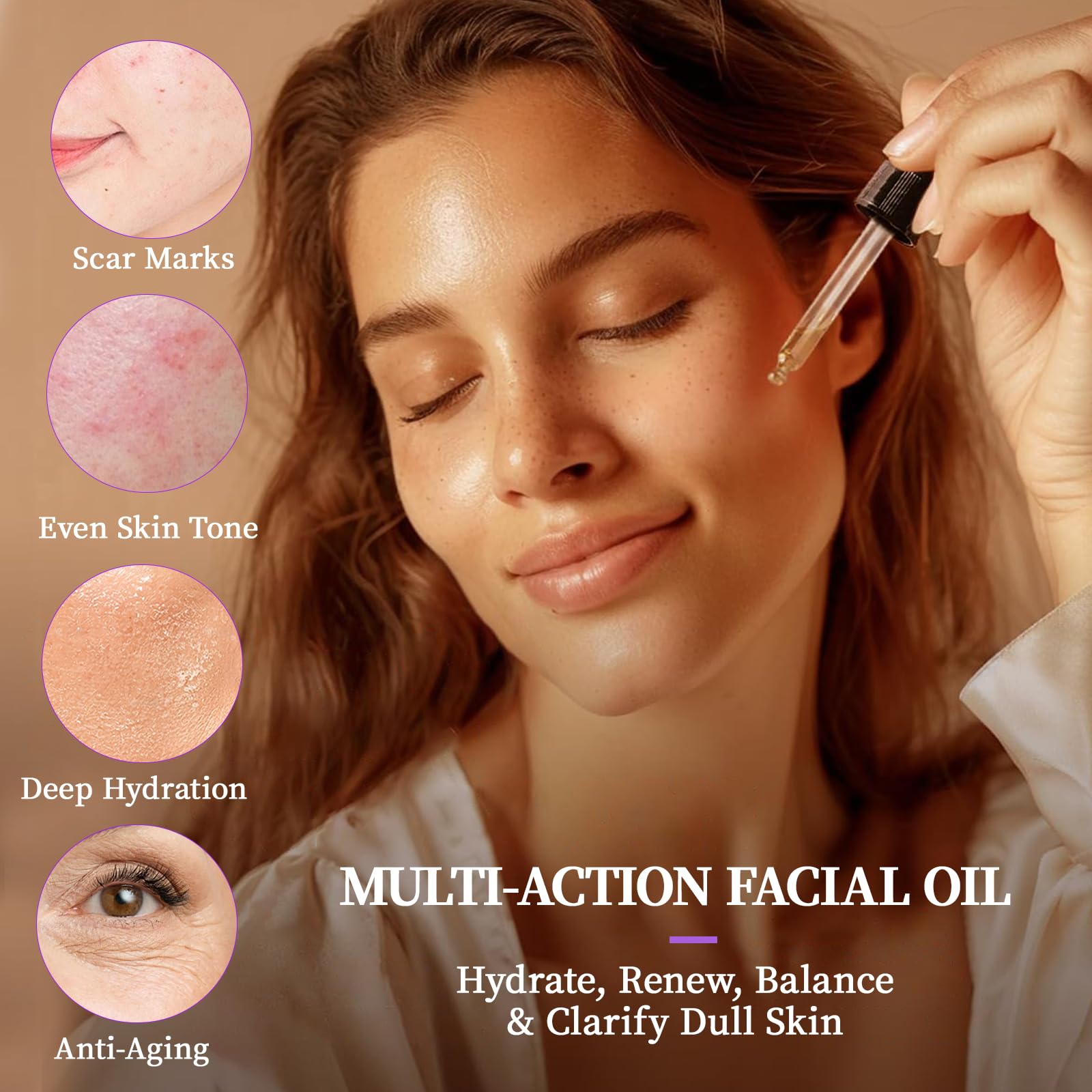 MMPANG anti-aging blend texture close-up showing silky, non-greasy finish.