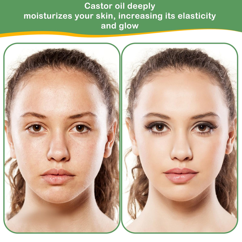 MMPANG Eyelash Brow Castor Oil application demonstrates fuller lashes and resilient brows.