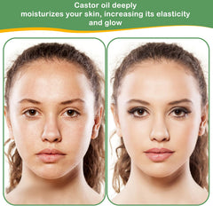 MMPANG Eyelash Brow Castor Oil application demonstrates fuller lashes and resilient brows.