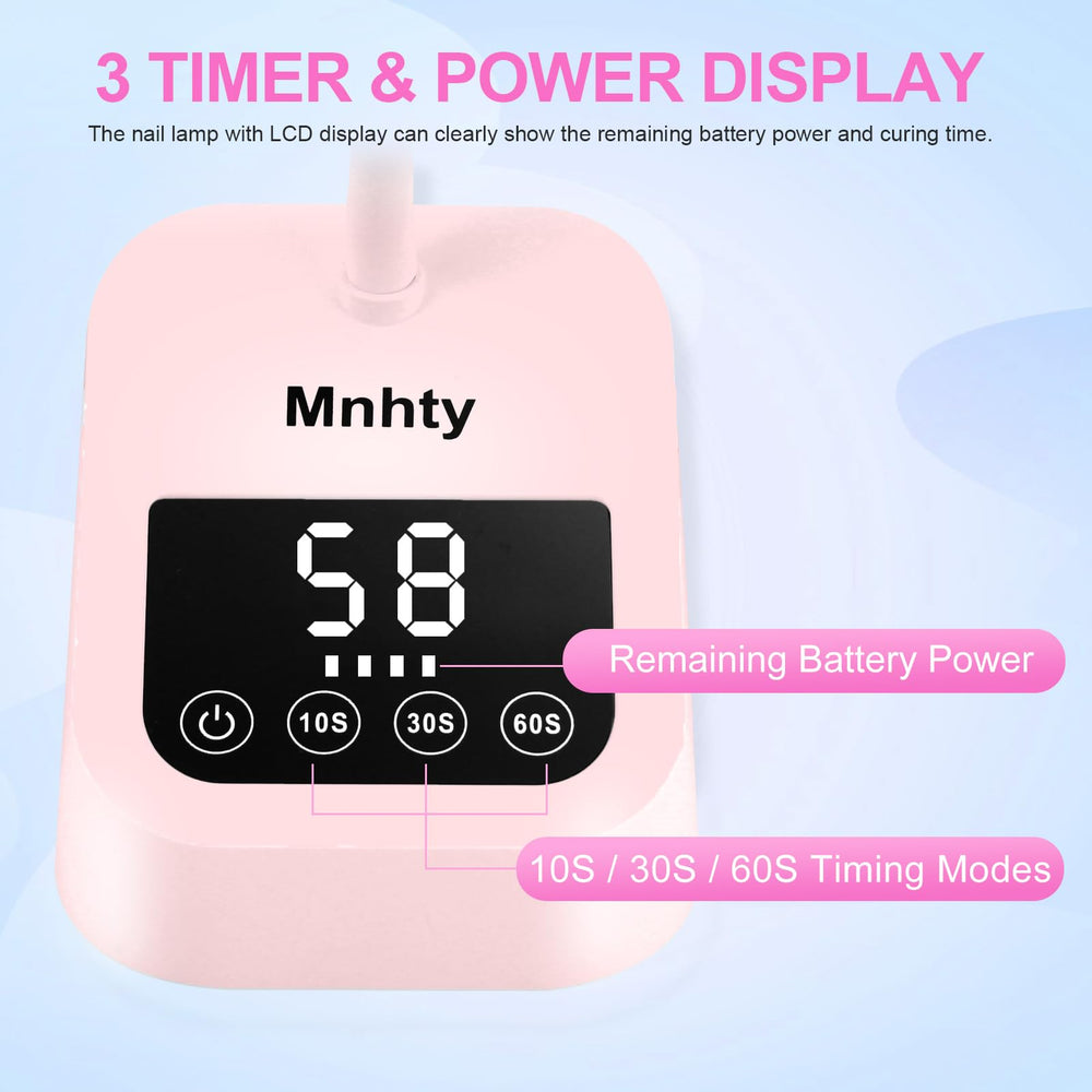 Mnhty gift-ready nail lamp packaging with box and manual