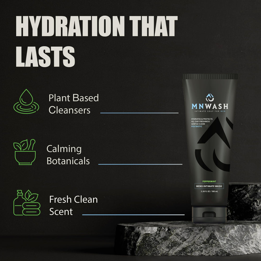 MNWASH peppermint-oil scent provides natural invigoration and freshness.