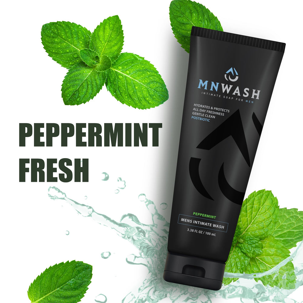 MNWASH vegan-crueltyfree icon accompanies 3.38 fl oz packaging.