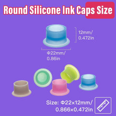 MO MOLONG silicone ink caps closeup for safe color testing