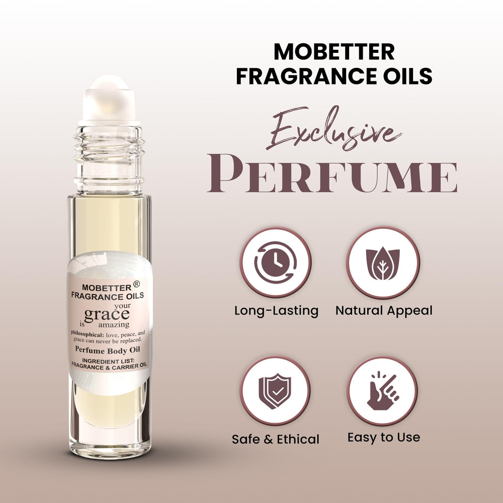 MOBETTER Aceite de fragancia 100% puro sin alcohol para piel sensible.