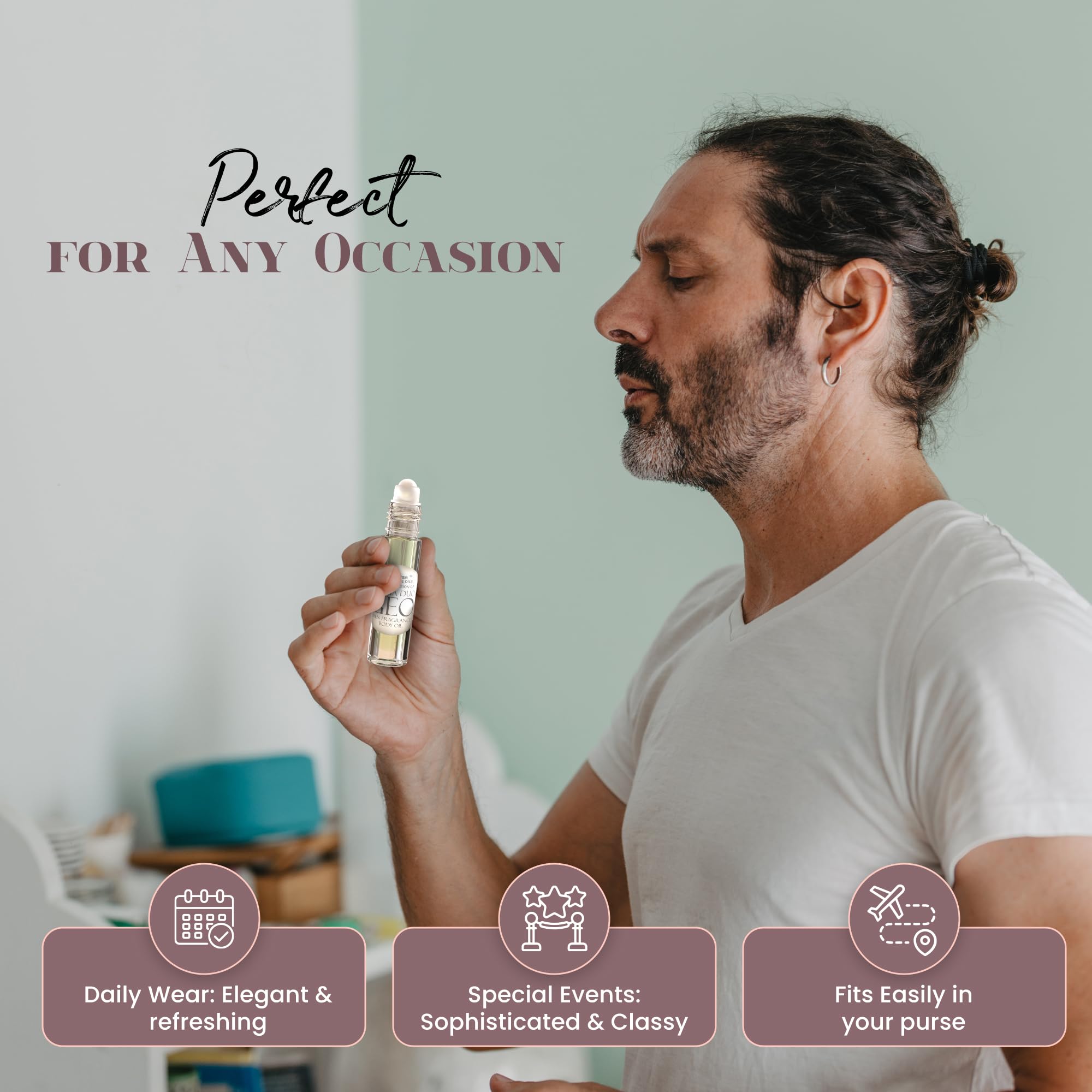 MOBETTER FRAGRANCE OILS Acqua Duo Geo, diseño de viaje que cabe en la bolsa.
