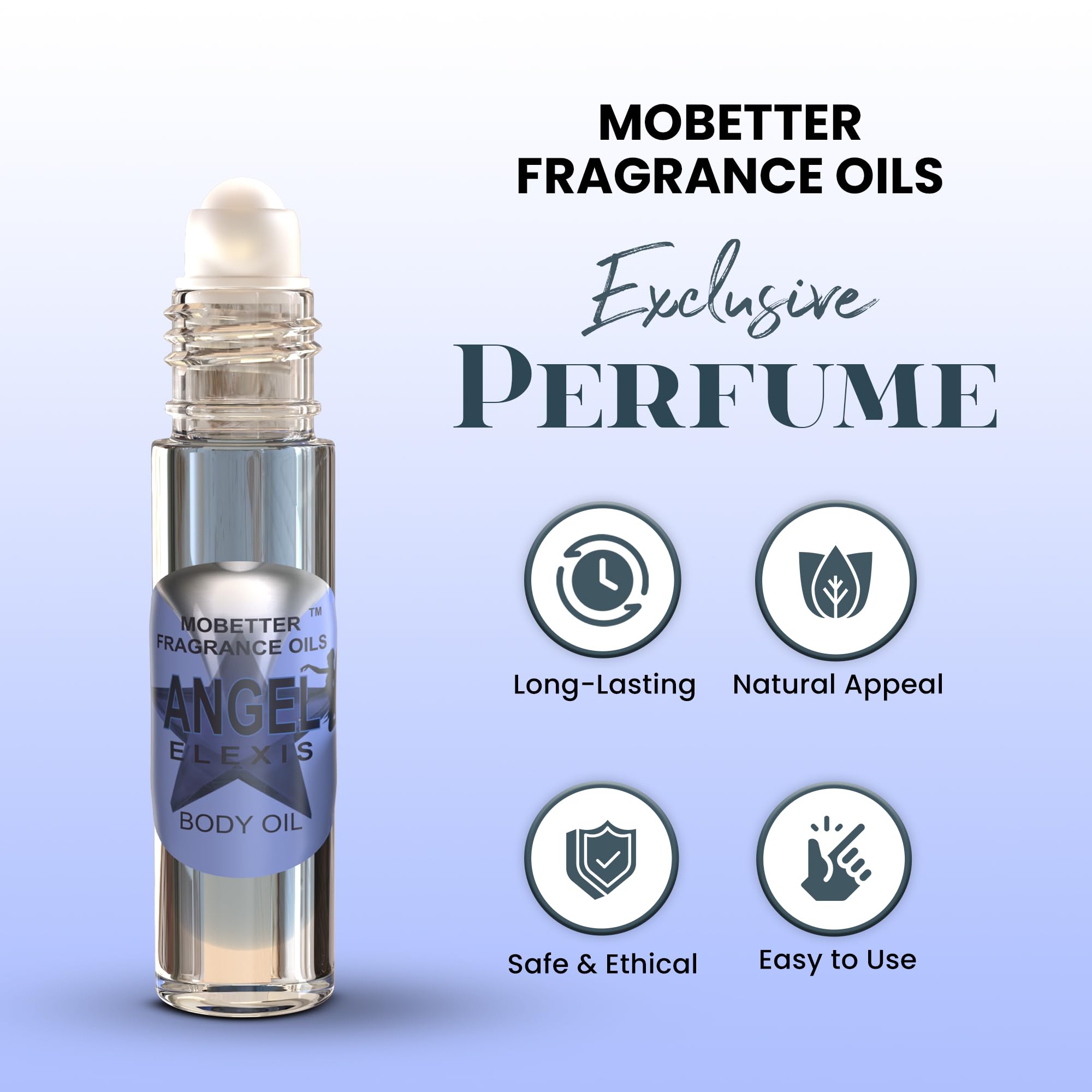 MOBETTER Angel Elexis fragrance-note swatch showing impression-worthy scent notes