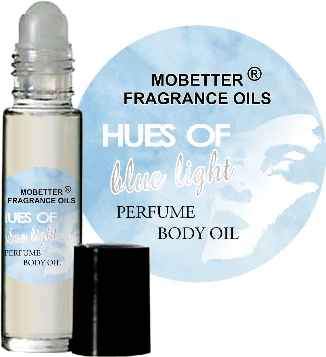 MOBETTER FRAGRANCE OILS Hues of Blue Light bottle offers a long-lasting floral fruity scent for daily wear.