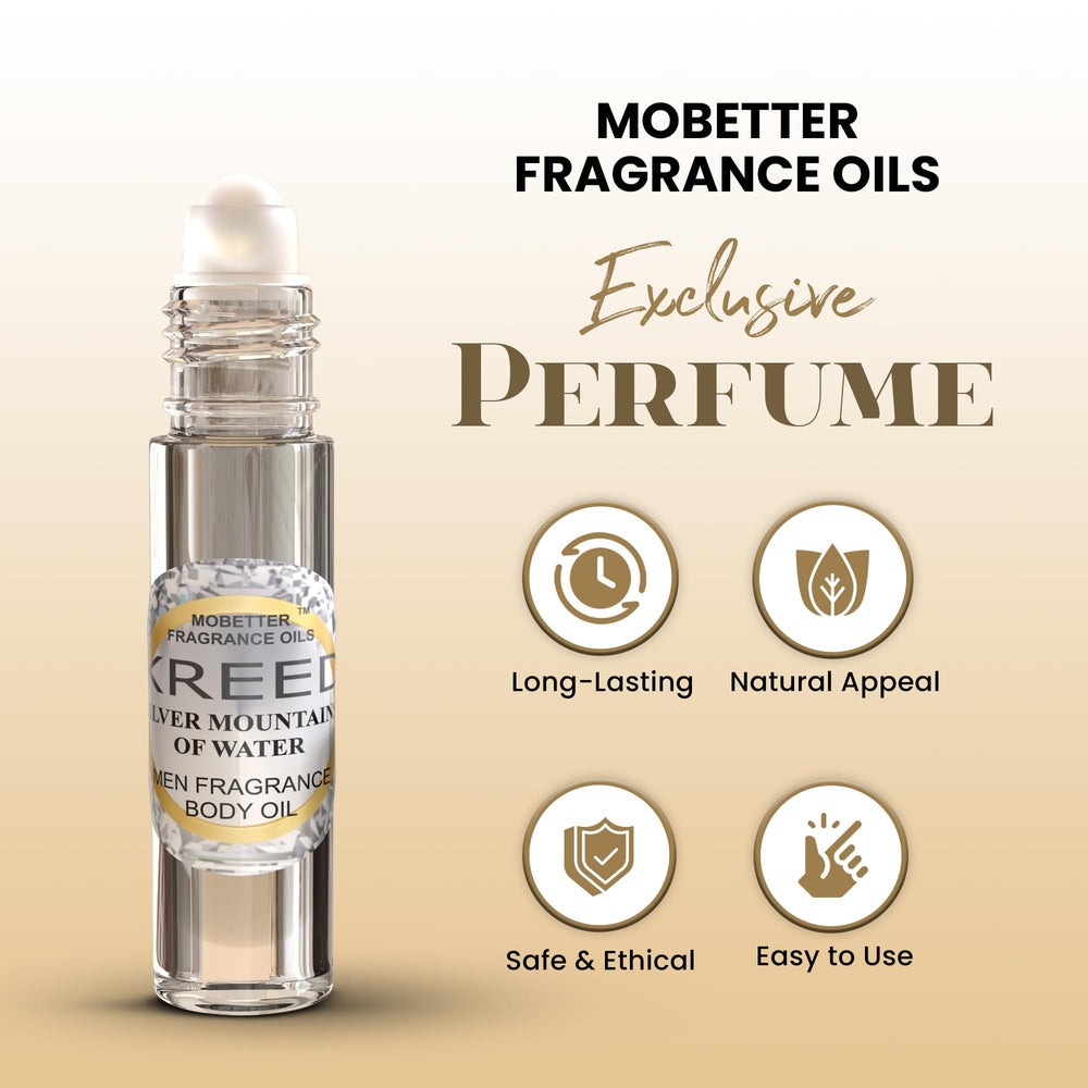 Kreed Silver Mountains of Water cap close-up—precision roll-on for controlled application