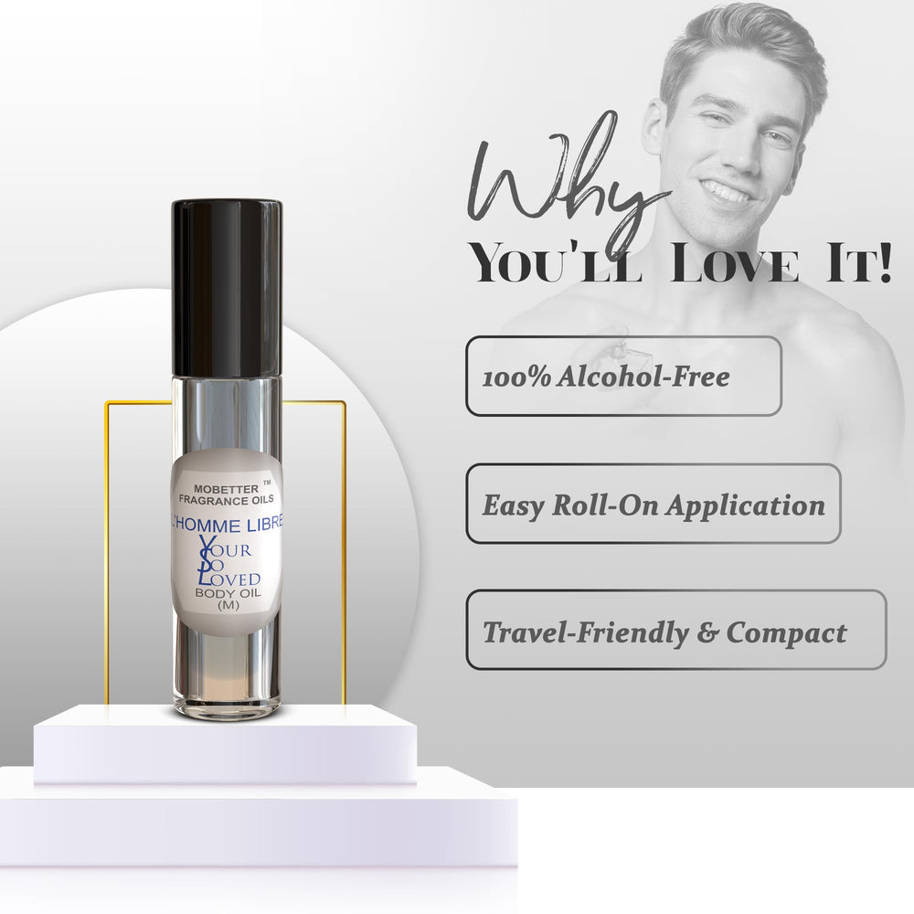 100% pure fragrance oil ingredients for L'Homme Libre.