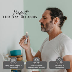 MOBETTER FRAGRANCE OILS L'Homme Libre roll-on for easy on-the-go application.