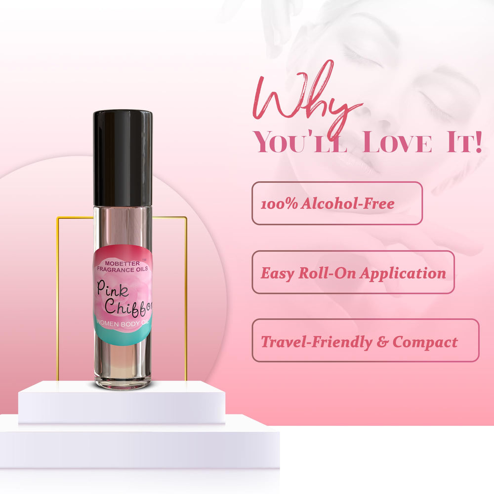 MOBETTER FRAGRANCE OILS Pink Chiffon lifestyle shot ideal for day wear.