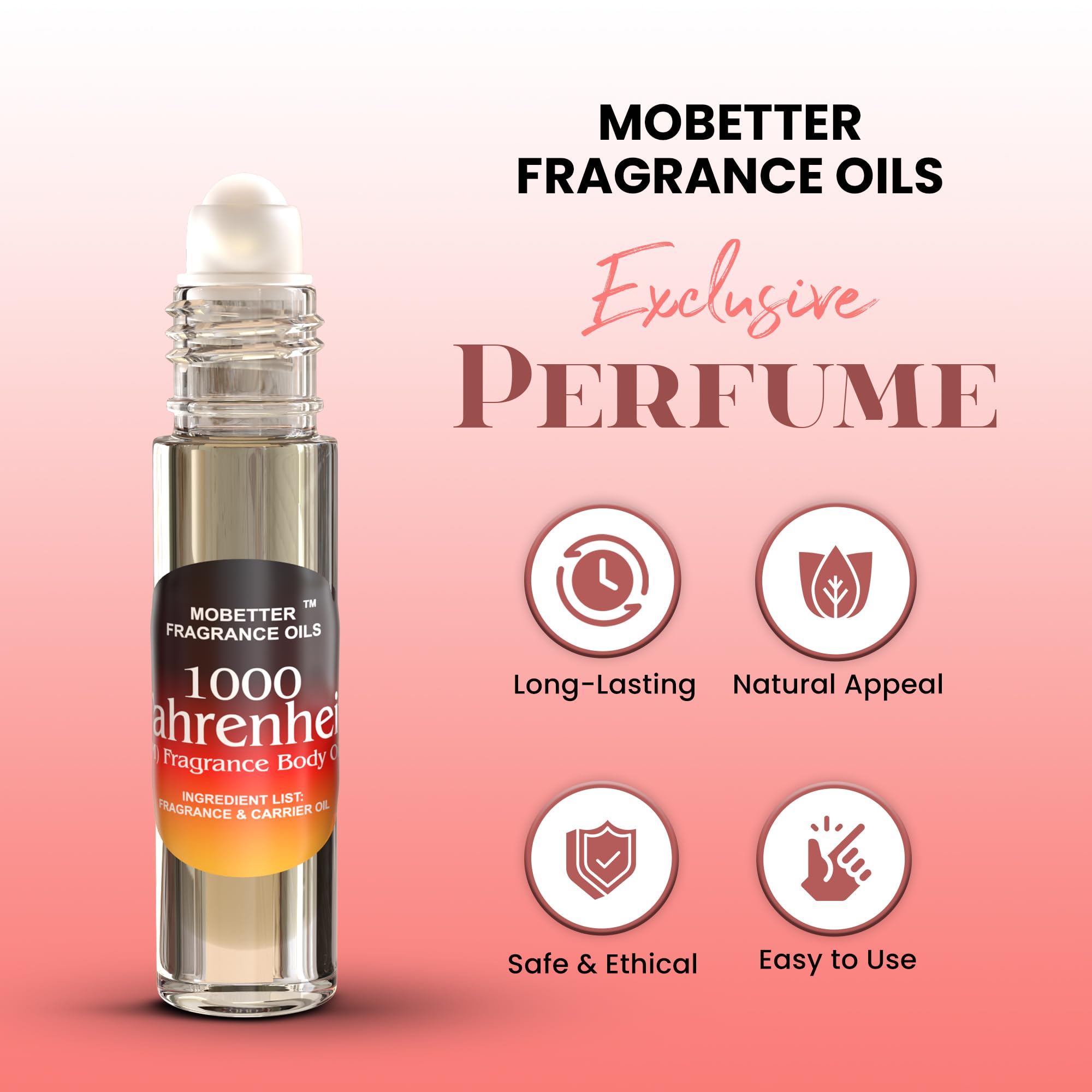 MOBETTER FRAGRANCE OILS 100% pure fragrance oil with no alcohol for clean wear