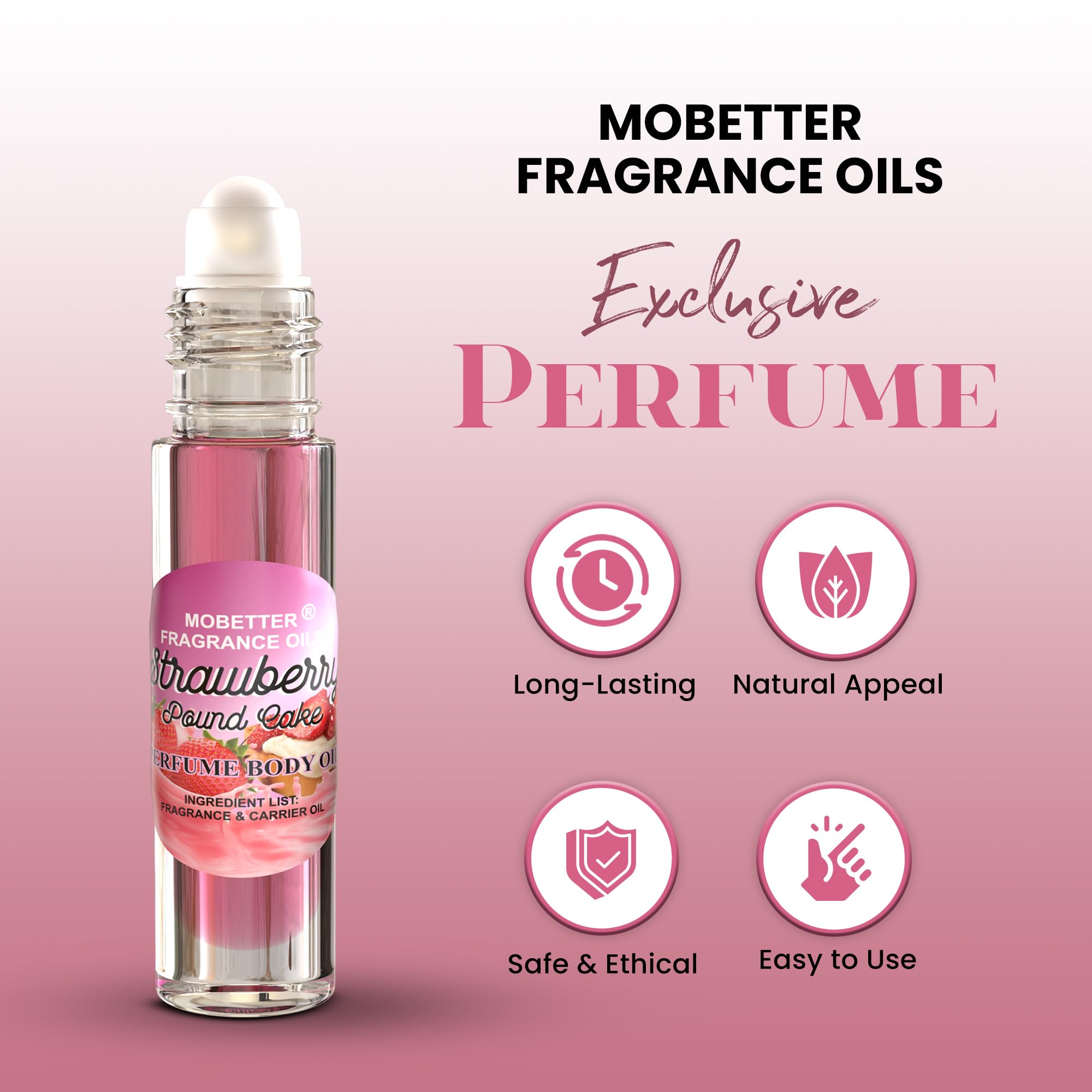 MOBETTER Fragrance Oils label close-up showing pure fragrance oil, no alcohol.