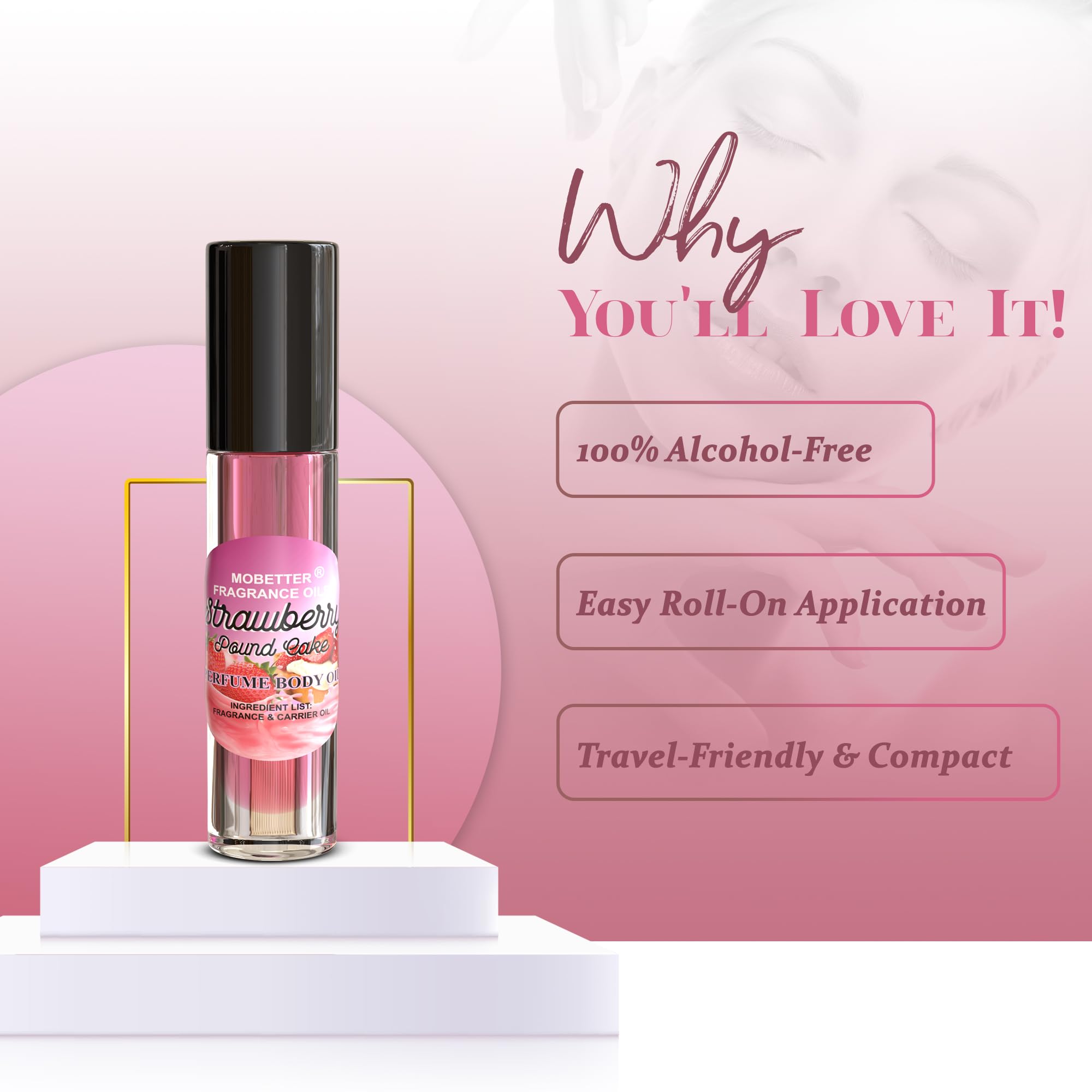 MOBETTER Fragrance Oils travel-size roll-on for on-the-go fragrance.