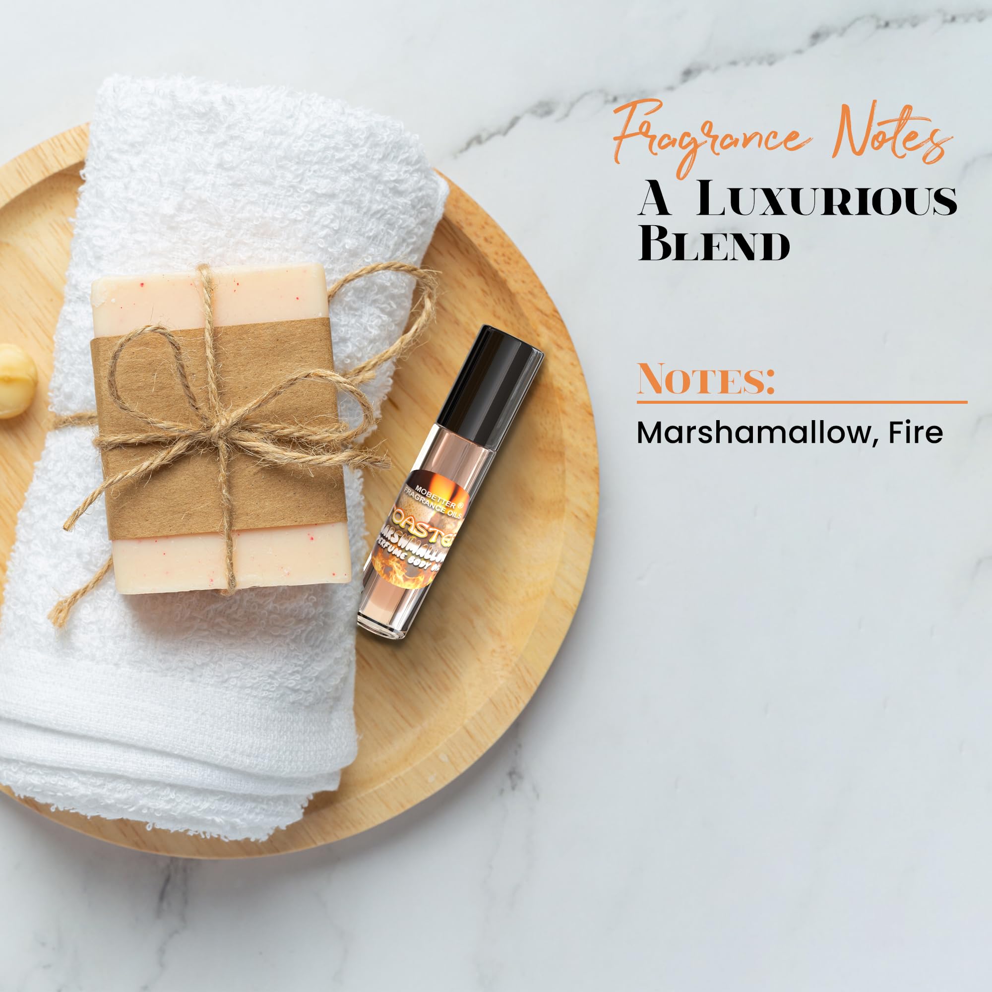 MOBETTER FRAGRANCE OILS Toasted Marshmallow fragrance swatch previews scent profile before wear