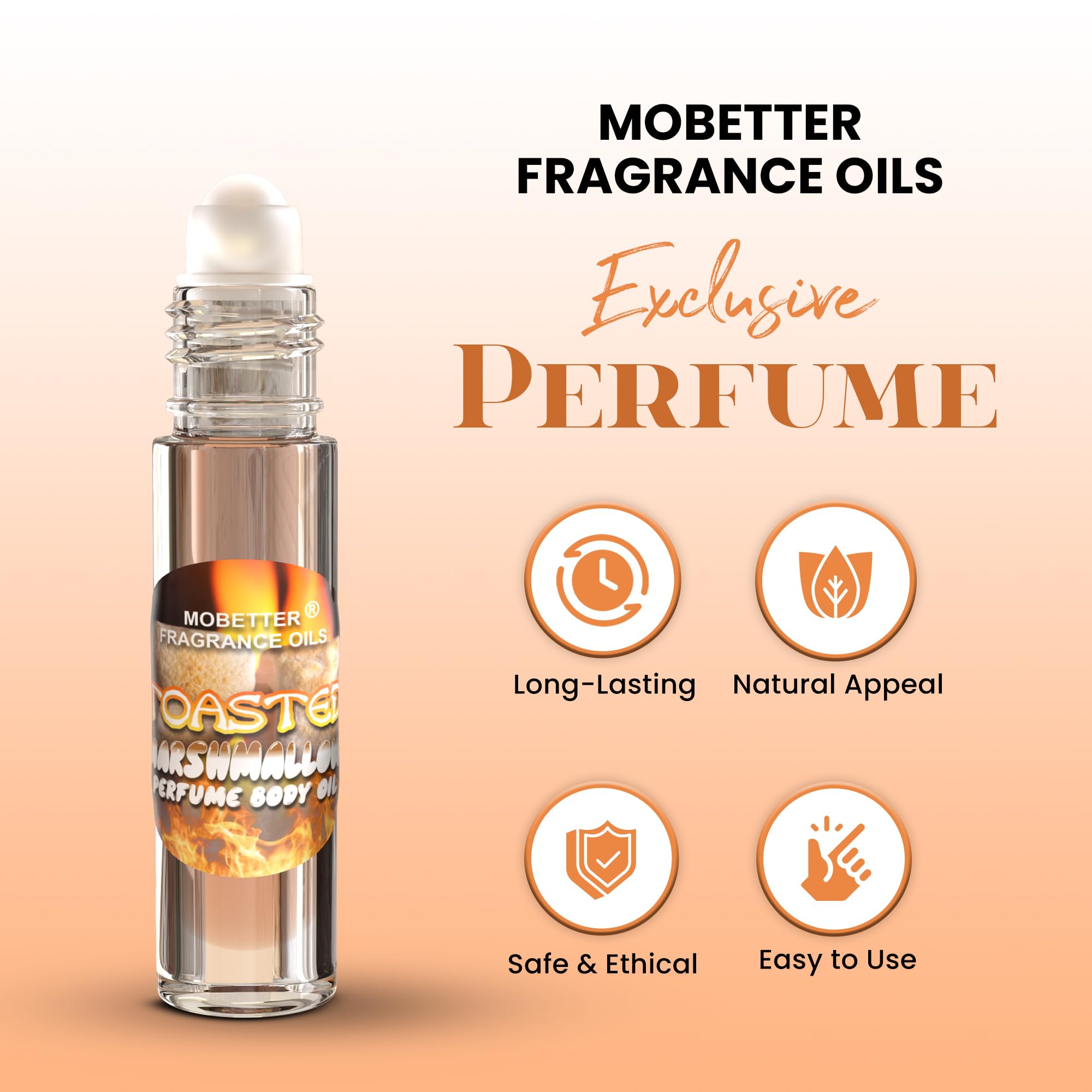 MOBETTER FRAGRANCE OILS Toasted Marshmallow packaging box highlights premium travel-ready presentation