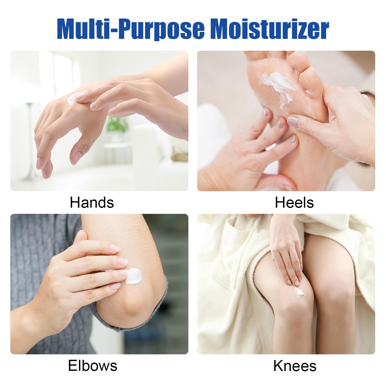 MOC LINK Urea Cream foot care application demonstrates how to massage into dry areas
