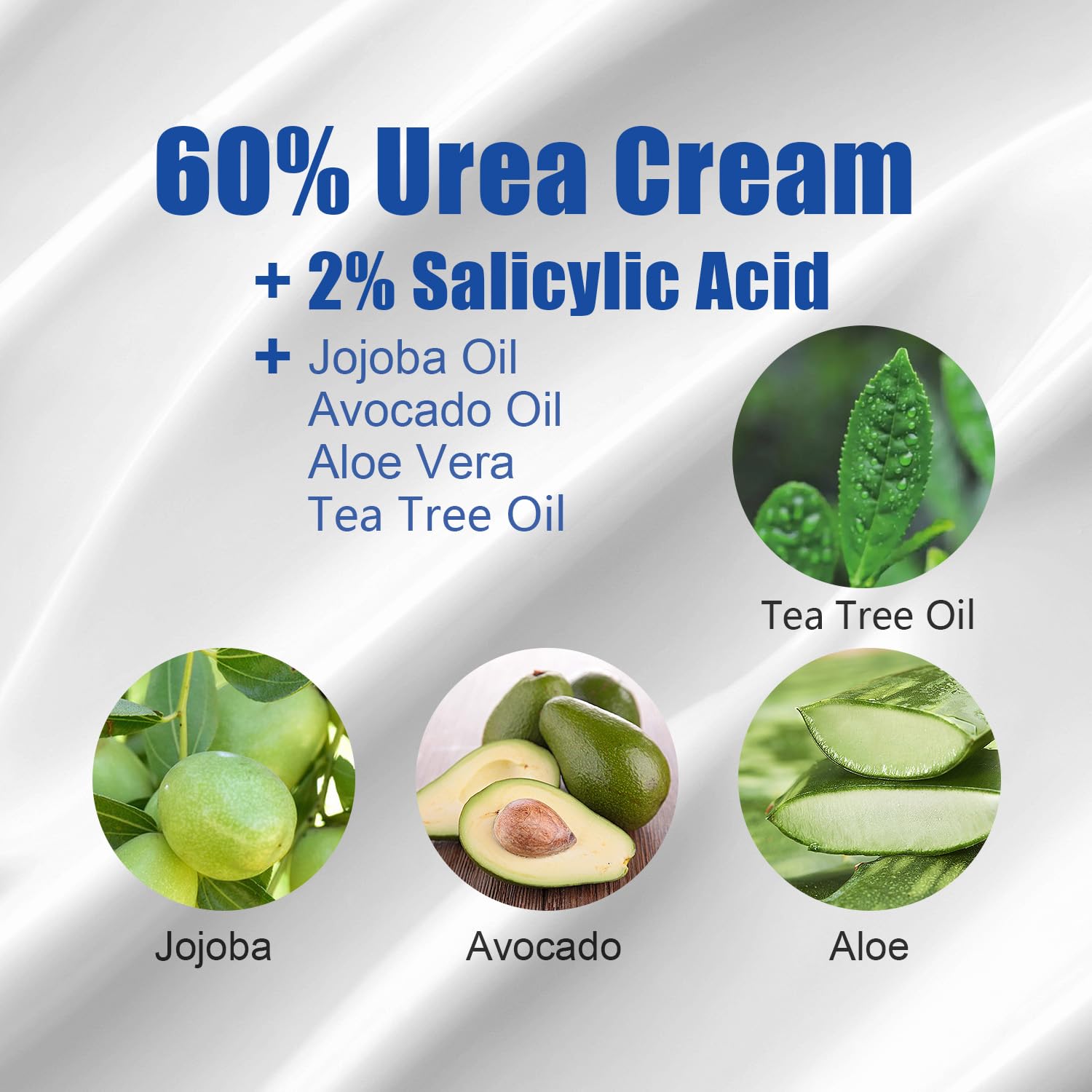 MOC LINK Urea Cream smooth skin texture close-up highlights skin-softening
