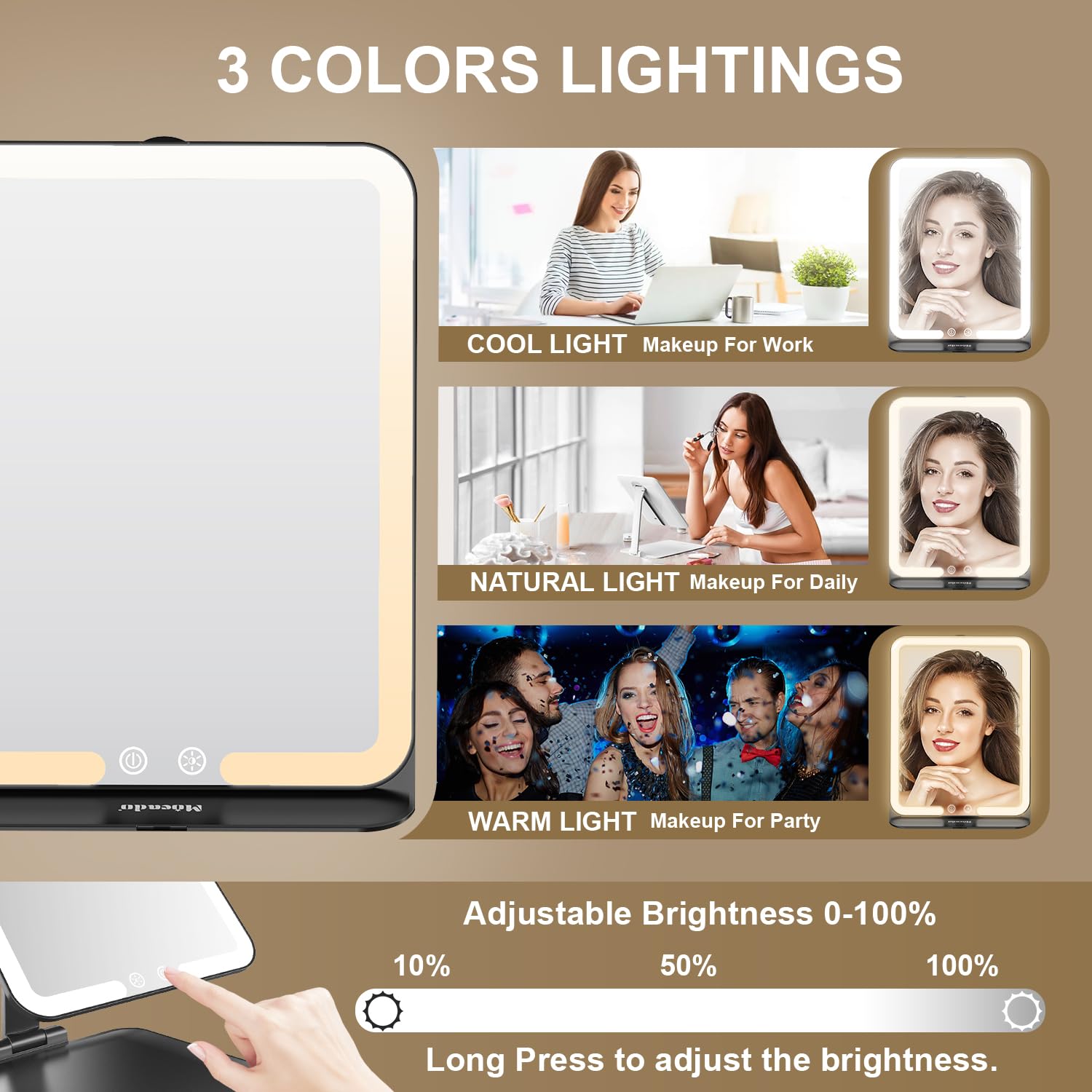Mocado 1500mAh battery provides extended use between charges.