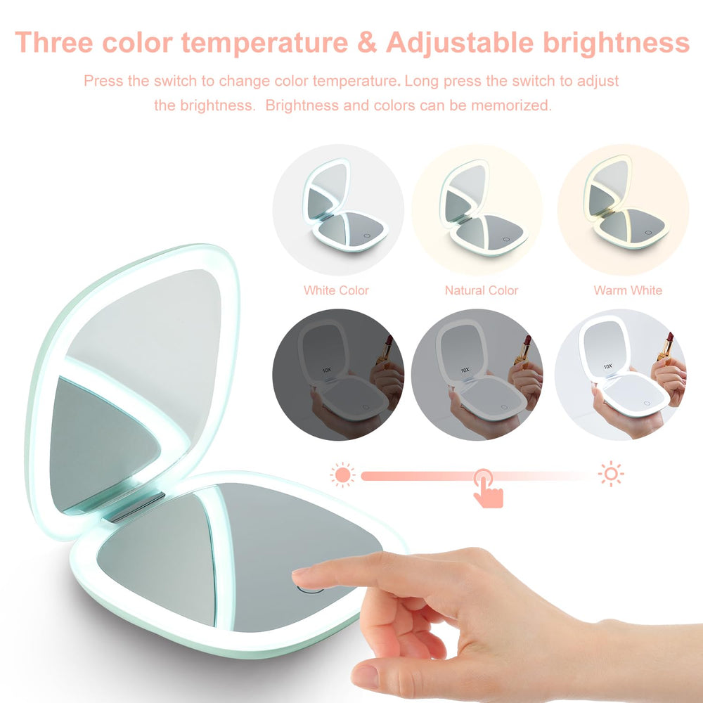 Mocado USB charging travel mirror, quick recharge for travel