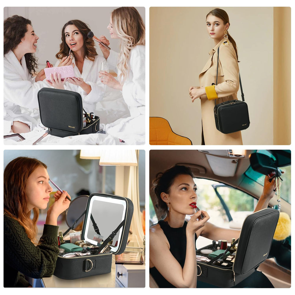 Mocado travel makeup bag offers flexible storage for cosmetics, jewelry, and accessories.