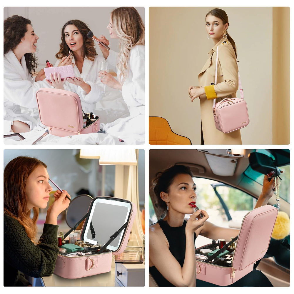 Mocado waterproof synthetic leather makeup bag keeps contents protected