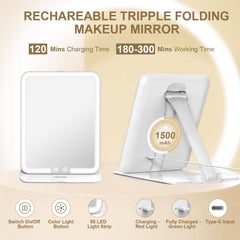 Mocado travel makeup mirror 180 degree rotation for flexible views