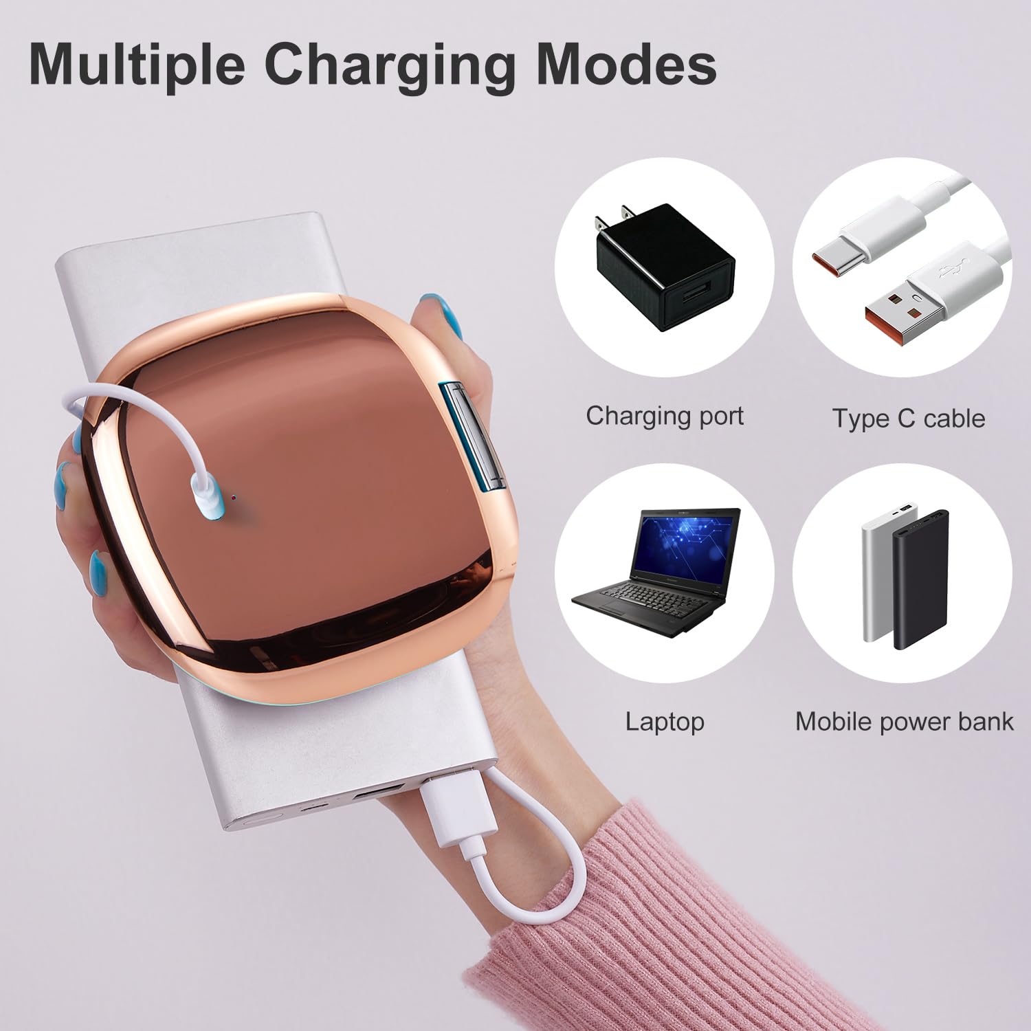 Mocado compact mirror held in hand for on‑the‑go grooming.