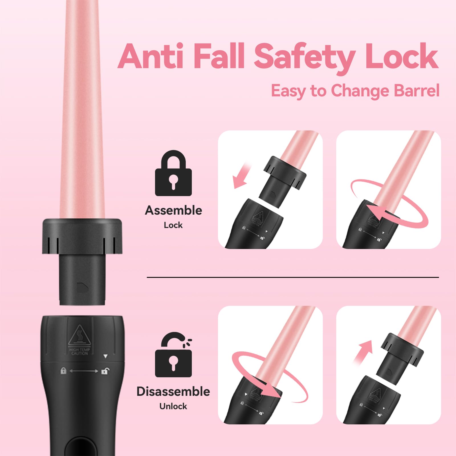 MOCEMTRY 360 swivel cord for easy styling motion.
