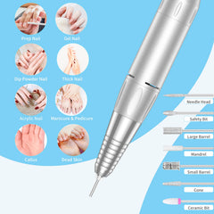 MOCOWIND nail drill battery 3600mAh delivers long usage between charges.