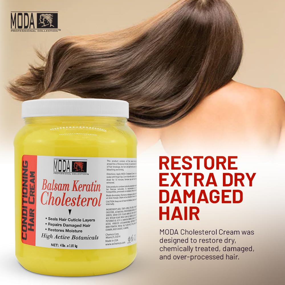 MODA Cholesterol Deep Conditioning Cream cruelty-free logo reinforces ethical skincare.