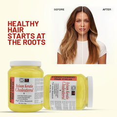MODA Cholesterol Deep Conditioning Cream hair towel-dried application demonstrates even distribution.