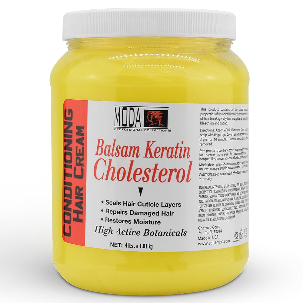 MODA Cholesterol Deep Conditioning Cream jar front showing premium moisture benefits.