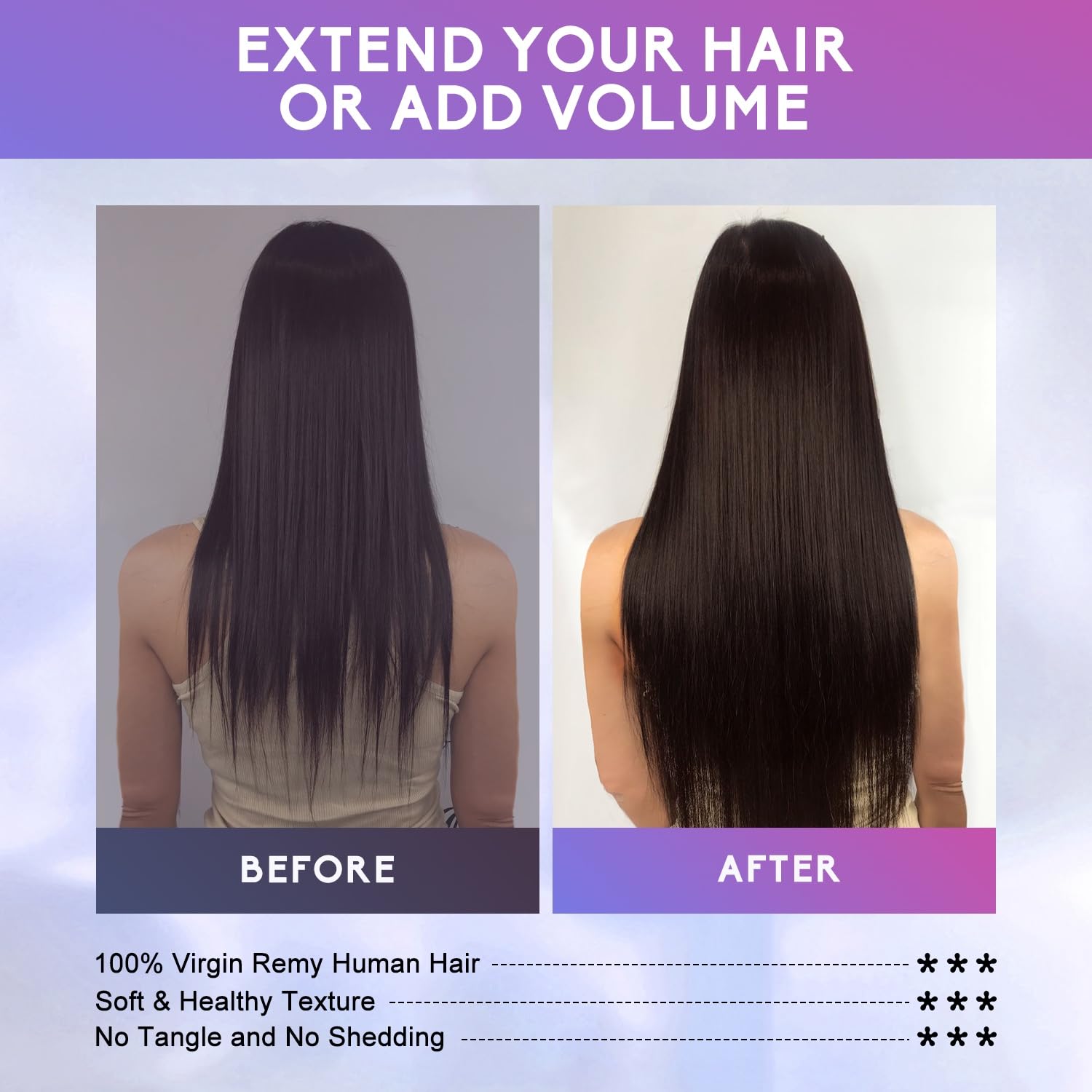 ZNXDJXE Model wearing dark brown clip-in extensions showcases color match and easy styling