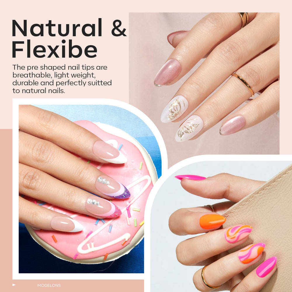 Modelones 9-in-One nail glue showing versatile applications