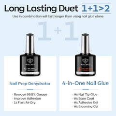 Modelones 9-in-One glue enabling multiple nail tasks
