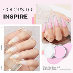 Modelones baby pink acrylic powder for delicate, salon ready manicures at home
