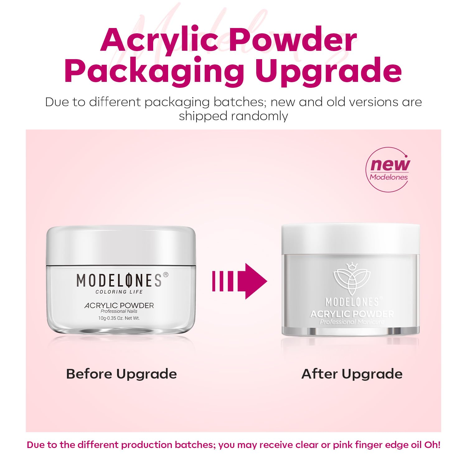 Modelones nude acrylic powder for subtle, everyday, natural looking nails