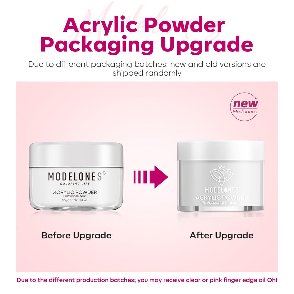 Modelones nude acrylic powder for subtle, everyday, natural looking nails