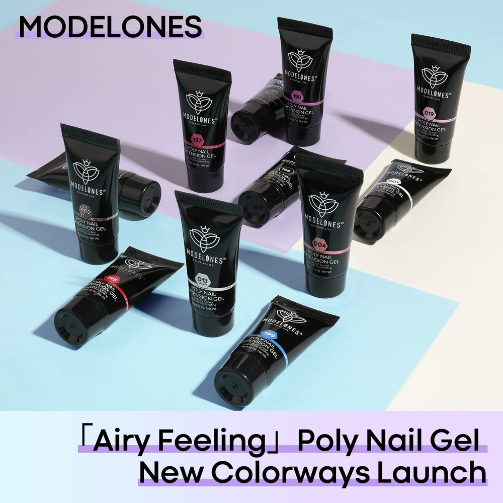 Modelones at-home manicure setup with professional tools