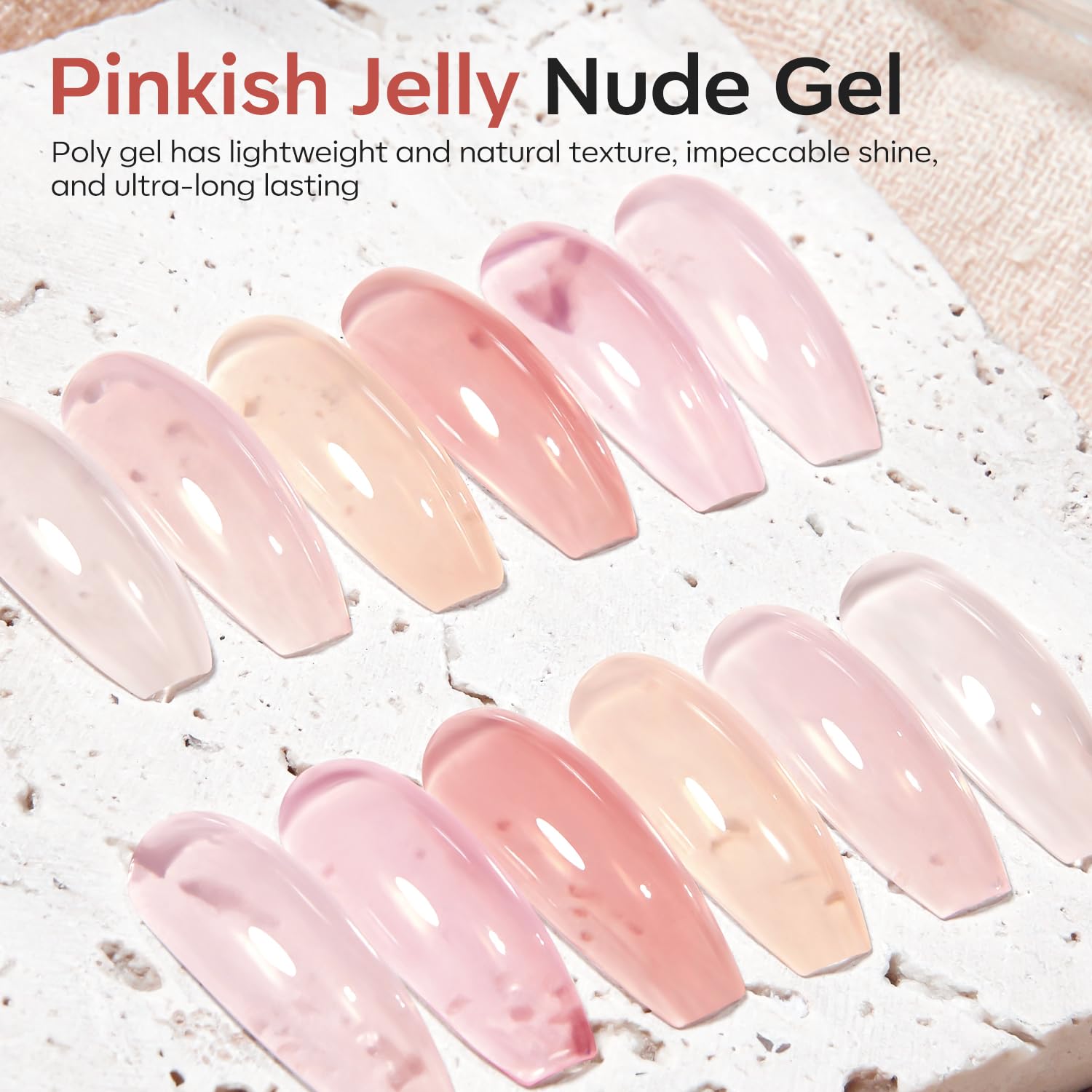 Modelones base and top coat set boosts adhesion and shine.