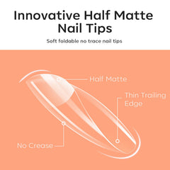 Modelones break-resistant nail tips extend nails quickly for long-lasting wear.