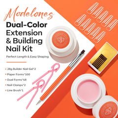 Modelones gel cristal claro ofrece acabado brillante y duradero.