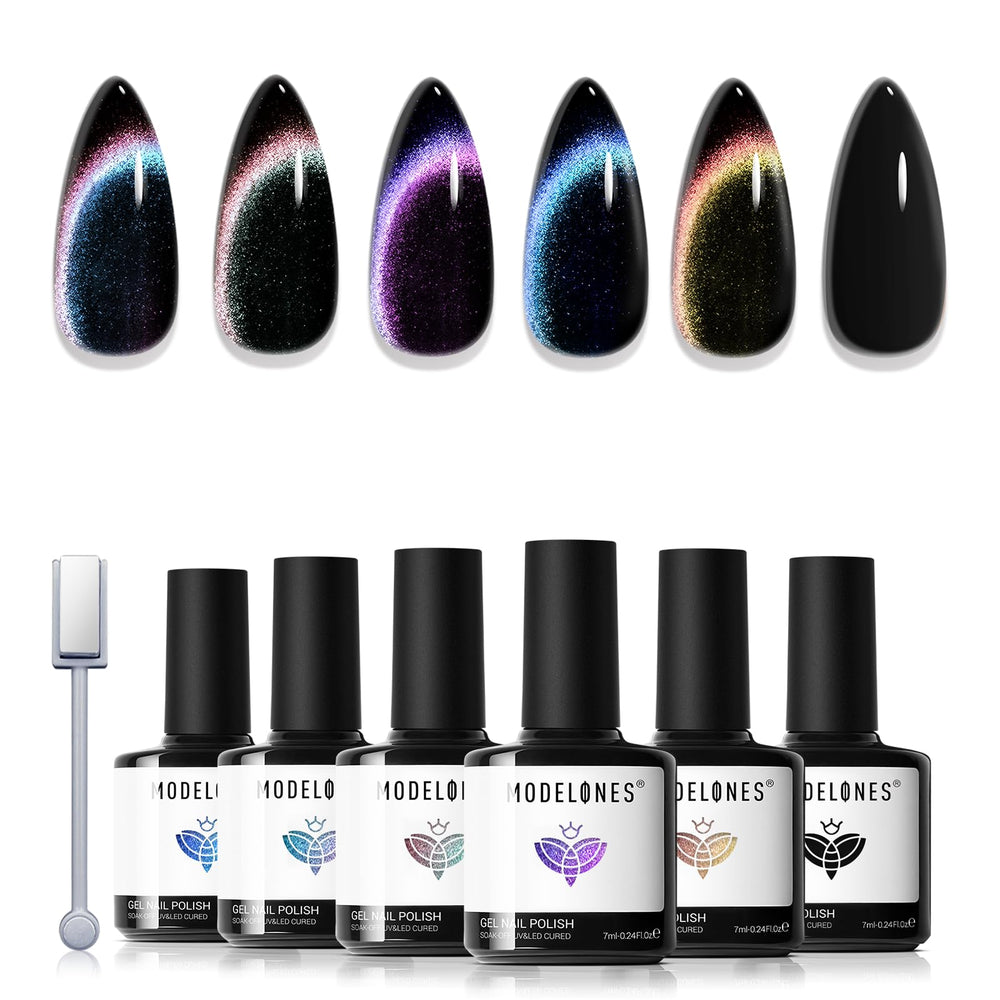 Modelones Cat Eye Gel Easy-glide Brush ensures smooth application.