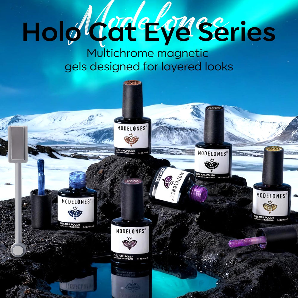 Modelones Cat Eye Gel Nail-friendly formula reduces chipping and yellowing.